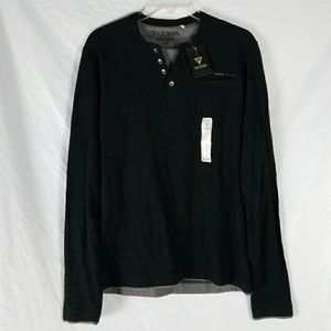 [Men's] GUESS "Jet Black" Long Sleeve Shirt **NEW*
